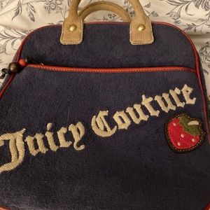 Vintage Og Juicy Couture Strawberry Makeup/Cosmetic Case Bag Pouch Carryall